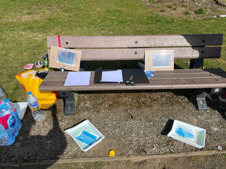 These past few weeks we have been creating cyanotypes from digital negatives of the Young people's photographs